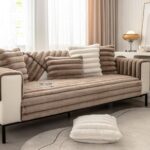 Bild von Bona Vida Zagęścić Królik Pluszowa Narzuta Na Sofę Zimowa Ciepła Mata Dla Zwierząt Domowych Sofa Ręcznik Antypoślizgowe Narzuty Na Kanapę Koc Na Sofę Do Salonu Kawa