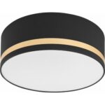 Bild von Lamkur Lampa sufitowa GLORIA LM-2.202 2-punktowa czarna z abażurem 48222