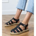 Bild von Gemre Hers Czarne sandały espadryle zabudowane Czarny female 36
